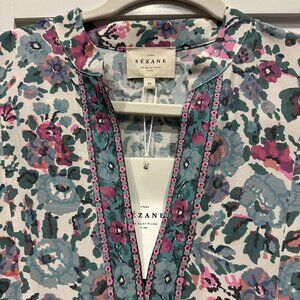 Sezane Boheme Dress Maja Print Size 2